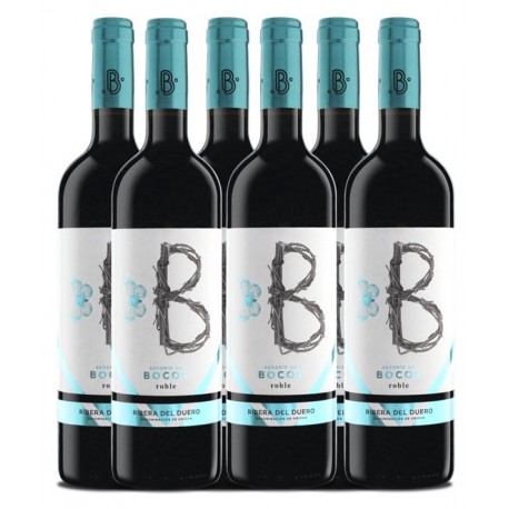 Pack Señorio de Bocos "ROBLE". Red  wine 'Tempranillo'. 6 Bottle of 75 cl.